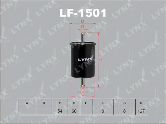LYNXauto LF-1501 - Degvielas filtrs ps1.lv