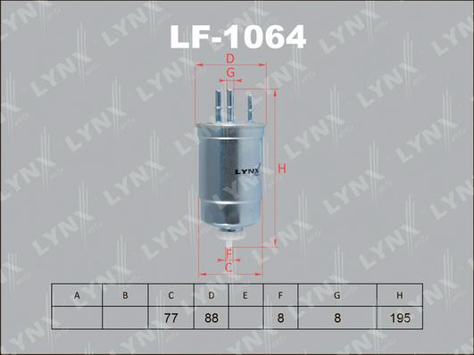 LYNXauto LF-1064 - Degvielas filtrs ps1.lv