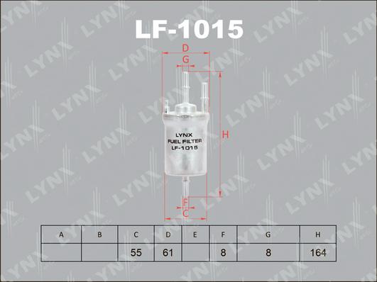 LYNXauto LF-1015 - Degvielas filtrs ps1.lv