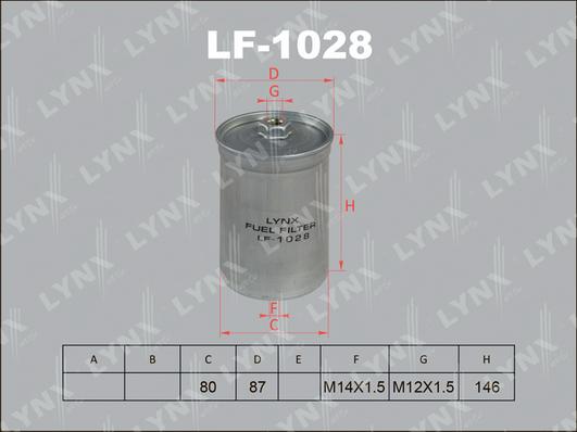 LYNXauto LF-1028 - Degvielas filtrs ps1.lv