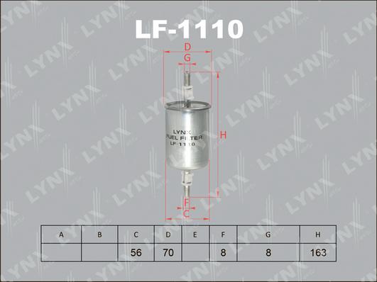 LYNXauto LF-1110 - Degvielas filtrs ps1.lv