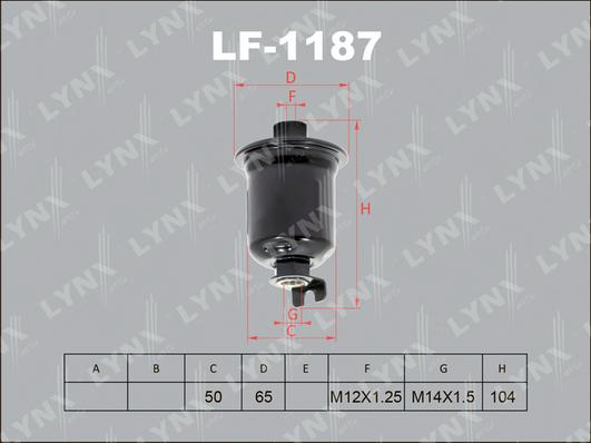 LYNXauto LF-1187 - Degvielas filtrs ps1.lv