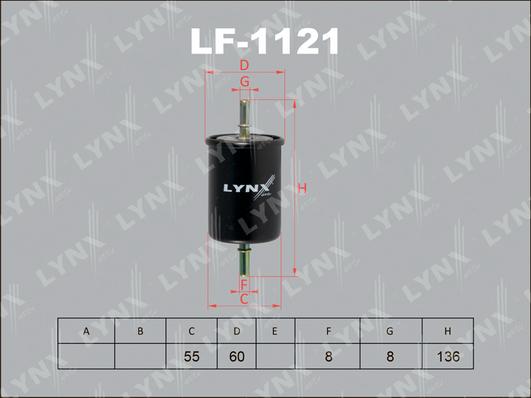 LYNXauto LF-1121 - Degvielas filtrs ps1.lv