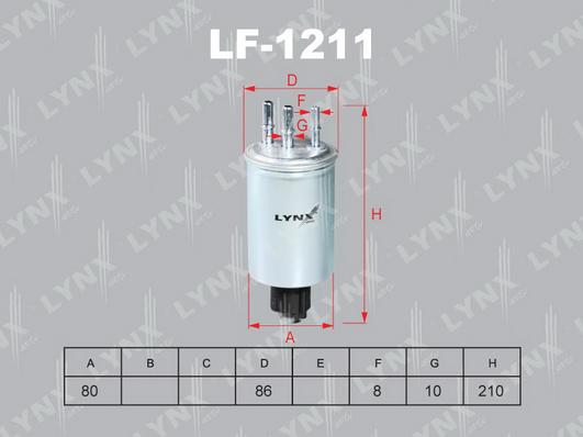 LYNXauto LF-1211 - Degvielas filtrs ps1.lv