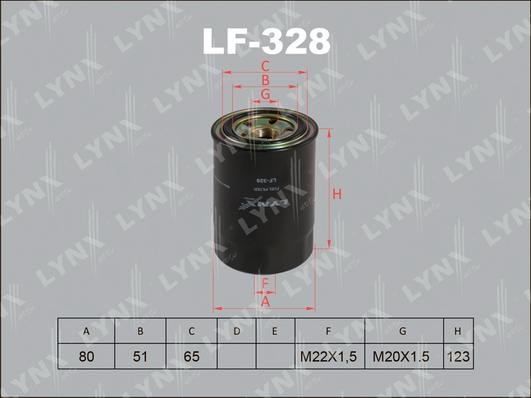 LYNXauto LF-328 - Degvielas filtrs ps1.lv