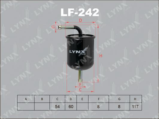 LYNXauto LF-242 - Degvielas filtrs ps1.lv