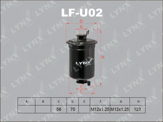 LYNXauto LF-U02 - Degvielas filtrs ps1.lv