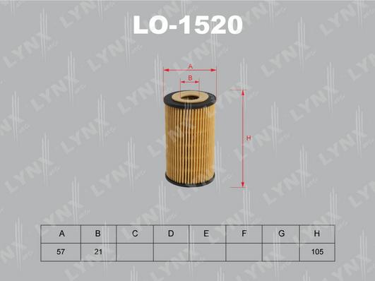 LYNXauto LO-1520 - Eļļas filtrs ps1.lv