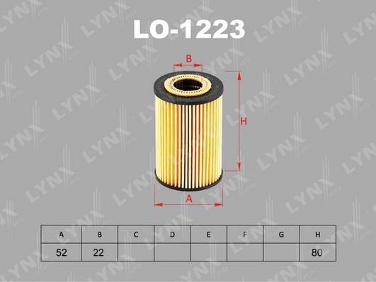 LYNXauto LO-1223 - Eļļas filtrs ps1.lv