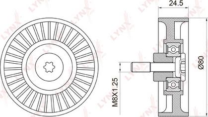 LYNXauto PB-5024 - Parazīt / Vadrullītis, Ķīļrievu siksna ps1.lv