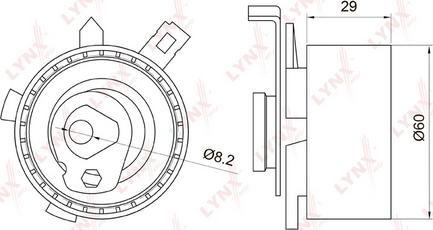 LYNXauto PB-1015 - Spriegotājrullītis, Gāzu sadales mehānisma piedziņas siksna ps1.lv