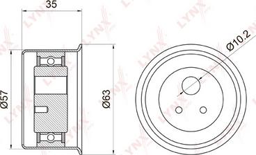 LYNXauto PB-1039 - Spriegotājrullītis, Gāzu sadales mehānisma piedziņas siksna ps1.lv