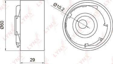 LYNXauto PB-1029 - Spriegotājrullītis, Gāzu sadales mehānisma piedziņas siksna ps1.lv