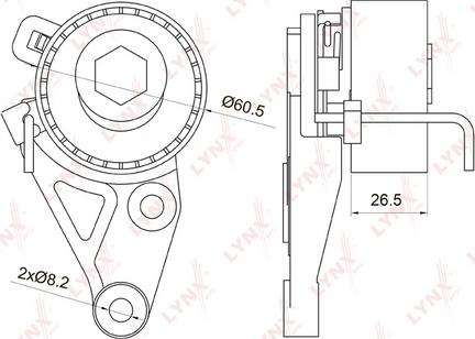 LYNXauto PB-1075 - Spriegotājrullītis, Gāzu sadales mehānisma piedziņas siksna ps1.lv