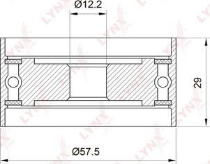 LYNXauto PB-3039 - Spriegotājrullītis, Gāzu sadales mehānisma piedziņas siksna ps1.lv