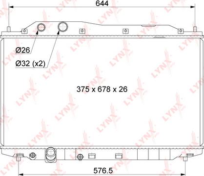 LYNXauto RB-1044 - Radiators, Motora dzesēšanas sistēma ps1.lv