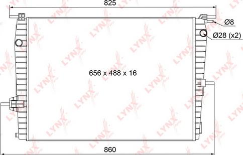 LYNXauto RB-1109 - Radiators, Motora dzesēšanas sistēma ps1.lv