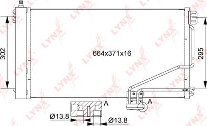 LYNXauto RC-0320 - Kondensators, Gaisa kond. sistēma ps1.lv