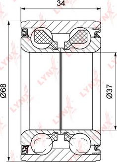LYNXauto WB-1519 - Riteņa rumbas gultņa komplekts ps1.lv