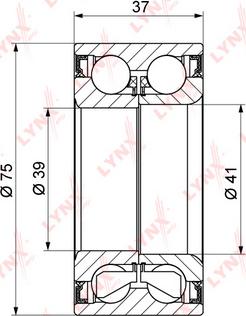 LYNXauto WB-1056 - Riteņa rumbas gultņa komplekts ps1.lv