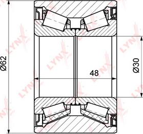 LYNXauto WB-1318 - Riteņa rumbas gultņa komplekts ps1.lv