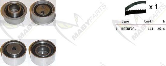 Mabyparts OBK010446 - Zobsiksnas komplekts ps1.lv