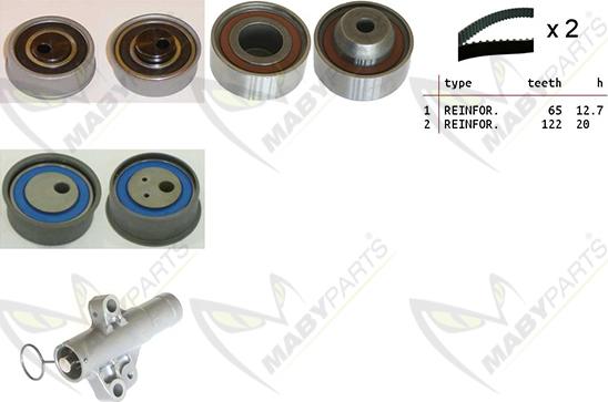 Mabyparts OBK010458 - Zobsiksnas komplekts ps1.lv