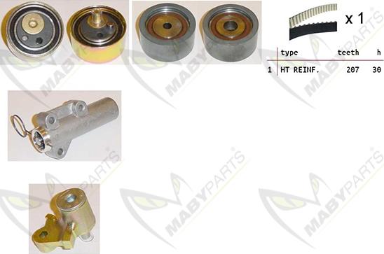 Mabyparts OBK010435 - Zobsiksnas komplekts ps1.lv