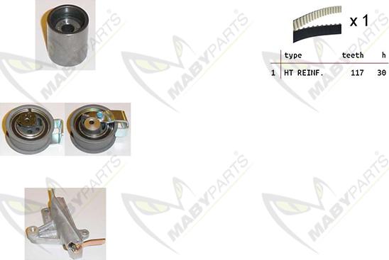 Mabyparts OBK010429 - Zobsiksnas komplekts ps1.lv