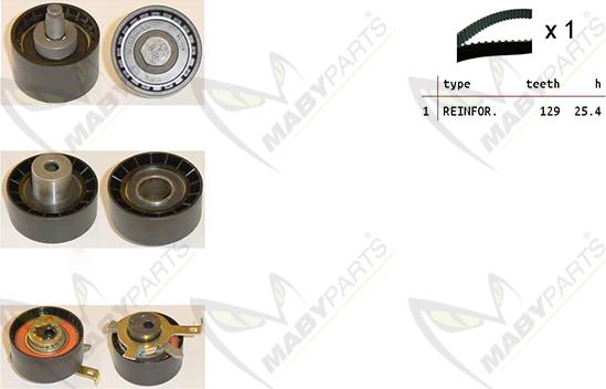 Mabyparts OBK010420 - Zobsiksnas komplekts ps1.lv