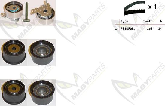 Mabyparts OBK010423 - Zobsiksnas komplekts ps1.lv