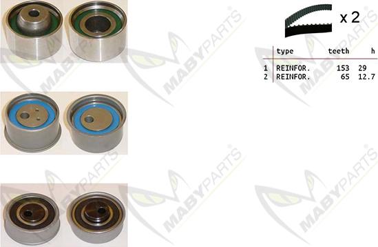 Mabyparts OBK010476 - Zobsiksnas komplekts ps1.lv