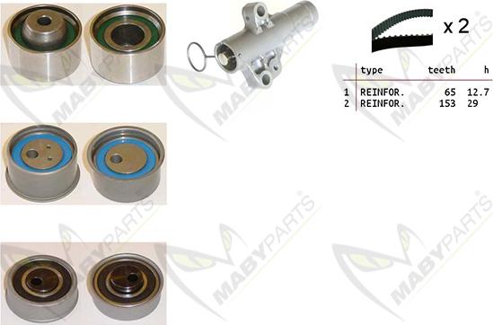 Mabyparts OBK010519 - Zobsiksnas komplekts ps1.lv