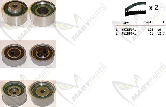 Mabyparts OBK010515 - Zobsiksnas komplekts ps1.lv