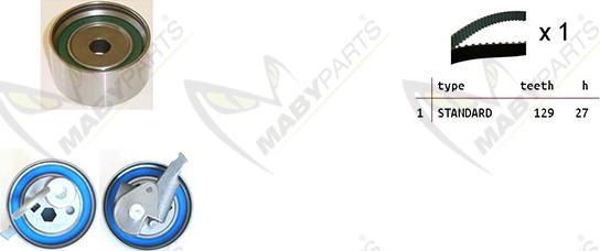 Mabyparts OBK010516 - Zobsiksnas komplekts ps1.lv