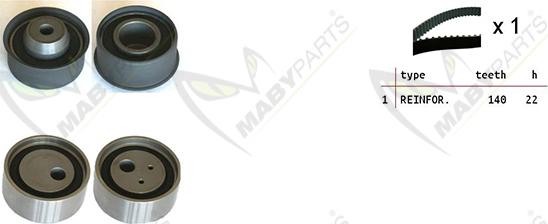 Mabyparts OBK010525 - Zobsiksnas komplekts ps1.lv