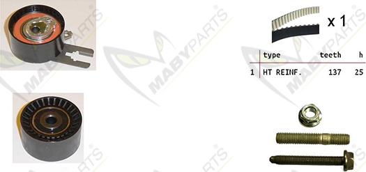 Mabyparts OBK010091 - Zobsiksnas komplekts ps1.lv