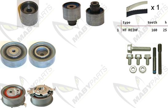 Mabyparts OBK010046 - Zobsiksnas komplekts ps1.lv