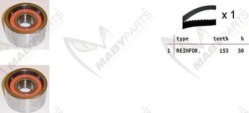 Mabyparts OBK010073 - Zobsiksnas komplekts ps1.lv