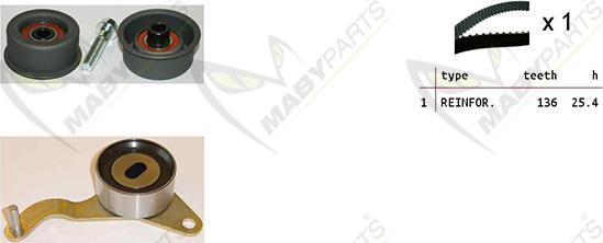 Mabyparts OBK010169 - Zobsiksnas komplekts ps1.lv