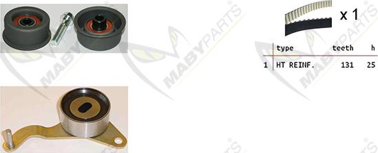 Mabyparts OBK010178 - Zobsiksnas komplekts ps1.lv