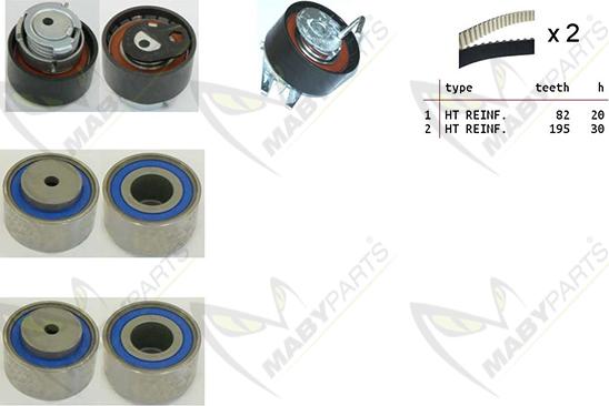 Mabyparts OBK010306 - Zobsiksnas komplekts ps1.lv