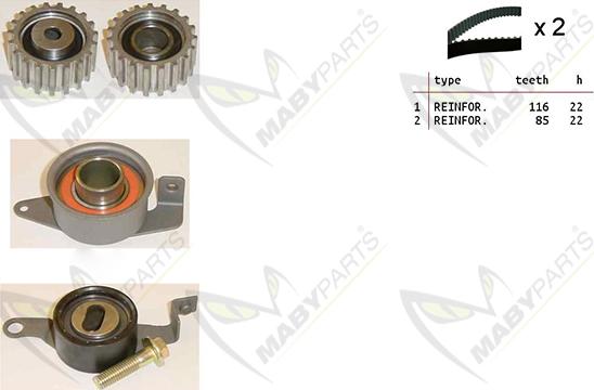 Mabyparts OBK010310 - Zobsiksnas komplekts ps1.lv