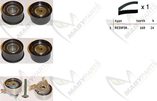 Mabyparts OBK010311 - Zobsiksnas komplekts ps1.lv