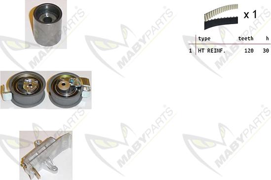 Mabyparts OBK010380 - Zobsiksnas komplekts ps1.lv