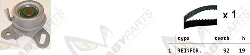 Mabyparts OBK010388 - Zobsiksnas komplekts ps1.lv