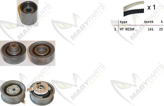 Mabyparts OBK010382 - Zobsiksnas komplekts ps1.lv