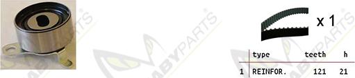 Mabyparts OBK010329 - Zobsiksnas komplekts ps1.lv