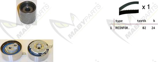 Mabyparts OBK010248 - Zobsiksnas komplekts ps1.lv