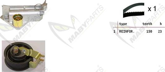 Mabyparts OBK010208 - Zobsiksnas komplekts ps1.lv